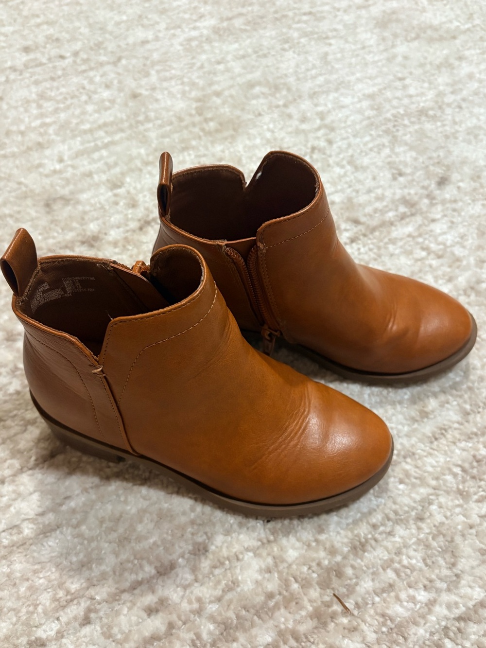Kids Tan Classic Ankle Boots - Brown